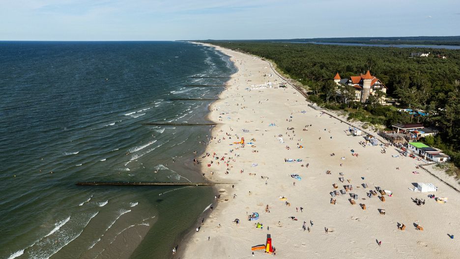 Plaża  w Łebie