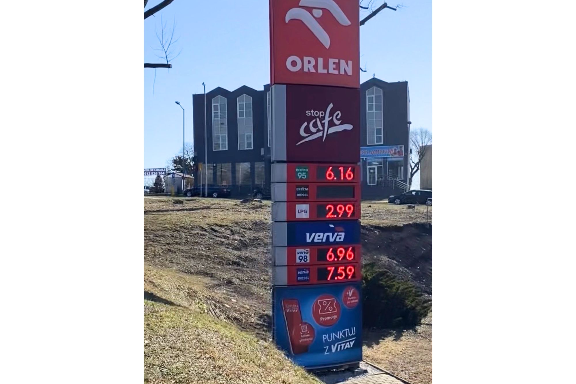 Ceny na stacji paliw Orlen