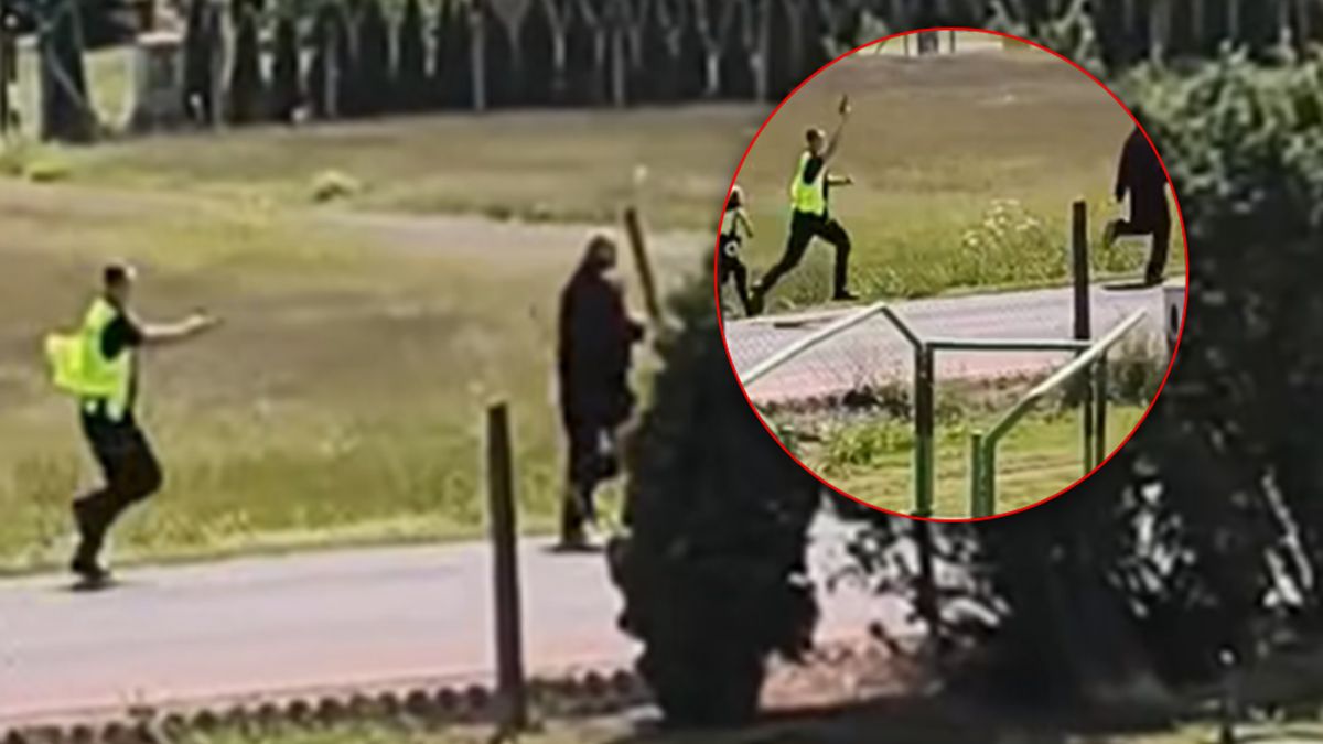 Policja ruszyła za uciekinierem.