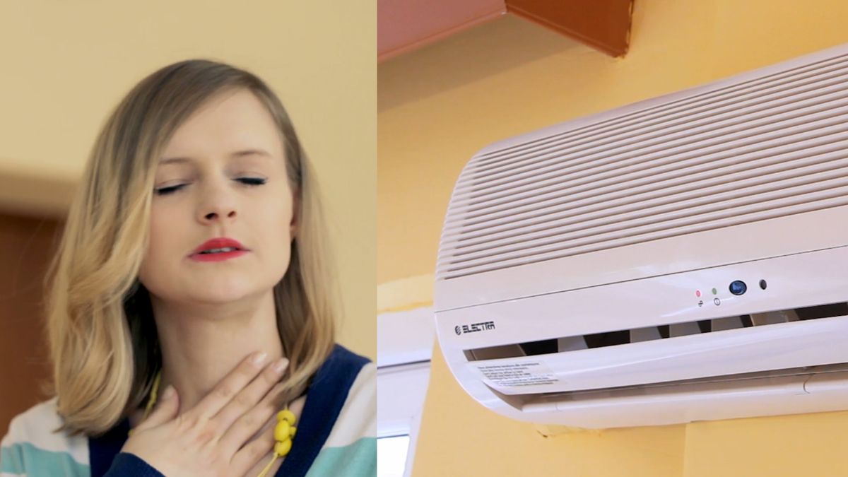 Klimatyzacja może wywołać ból gardła