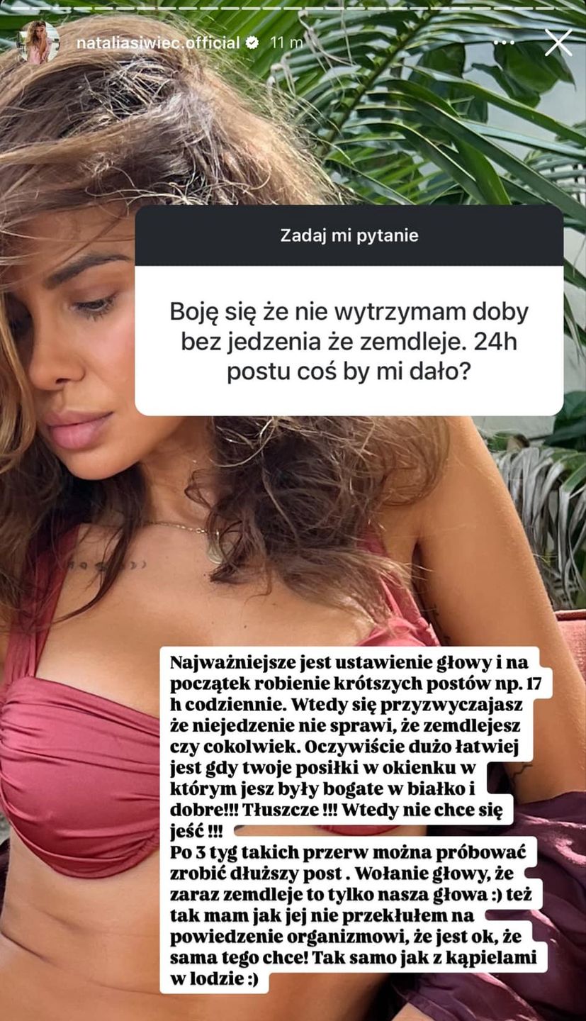 Natalia Siwiec przedstawiła tajniki przejścia na głodówkę 