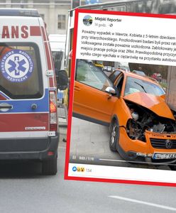 Groźny wypadek w Warszawie. W aucie małe dziecko