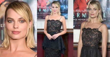 Urocza Margot Robbie pozuje w koronkach od Chanel