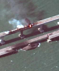 Zniszczony most na Krym. Rosyjska propaganda o szybkiej odbudowie