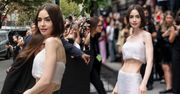 Lily Collins odsłoniła brzuch w Nowym Jorku. Fani martwią się o aktorkę: "Mam nadzieję, że wszystko jest z nią w porządku"