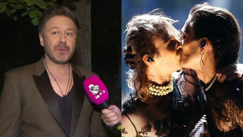 Andrzej Piaseczny komentuje pocałunek muzyków Maneskin i uderza w partię rządzącą
