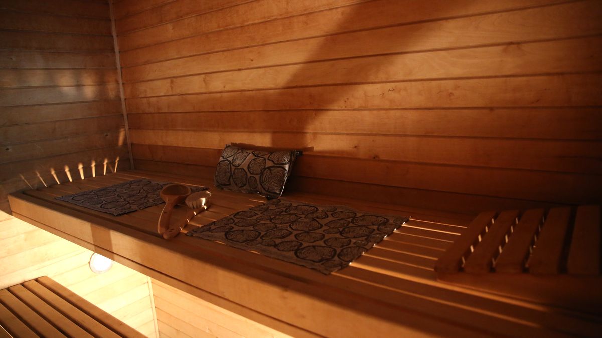 BERLIN, GERMANY - OCTOBER 21: A sauna area is seen inside the Finnish embassy during an anniversary ceremony at the Nordic Embassies Felleshus on October 21, 2024 in Berlin, Germany. The five Nordic countries and Germany marked the 25th anniversary of the Nordic Embassies in Berlin with visits by representatives of the Nordic royal families, accompanied by their respective foreign ministers as well as some heads of state.  (Photo by Adam Berry/Getty Images)