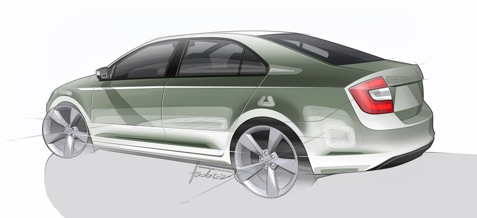 Skoda Rapid - szkic