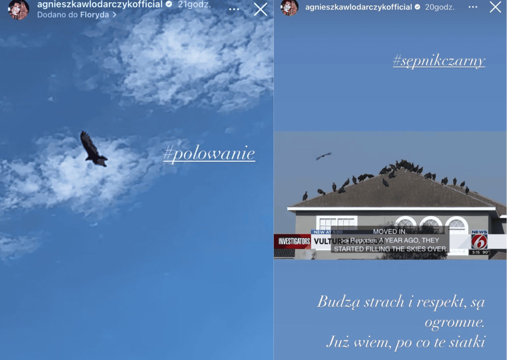 Instagramowa relacja Agnieszki Włodarczyk