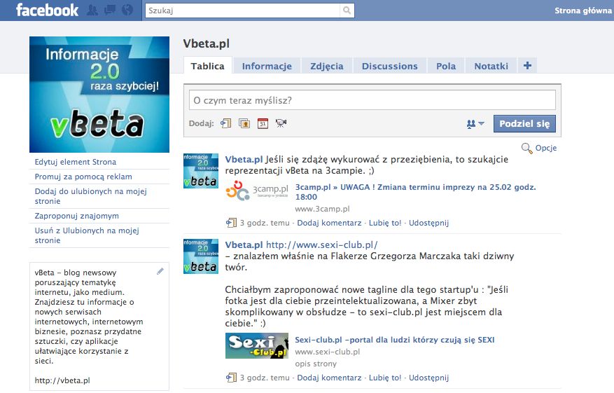 Nasza-Klasa, czy Nasz-Facebook? Fanpage pojawią się również na NK 2