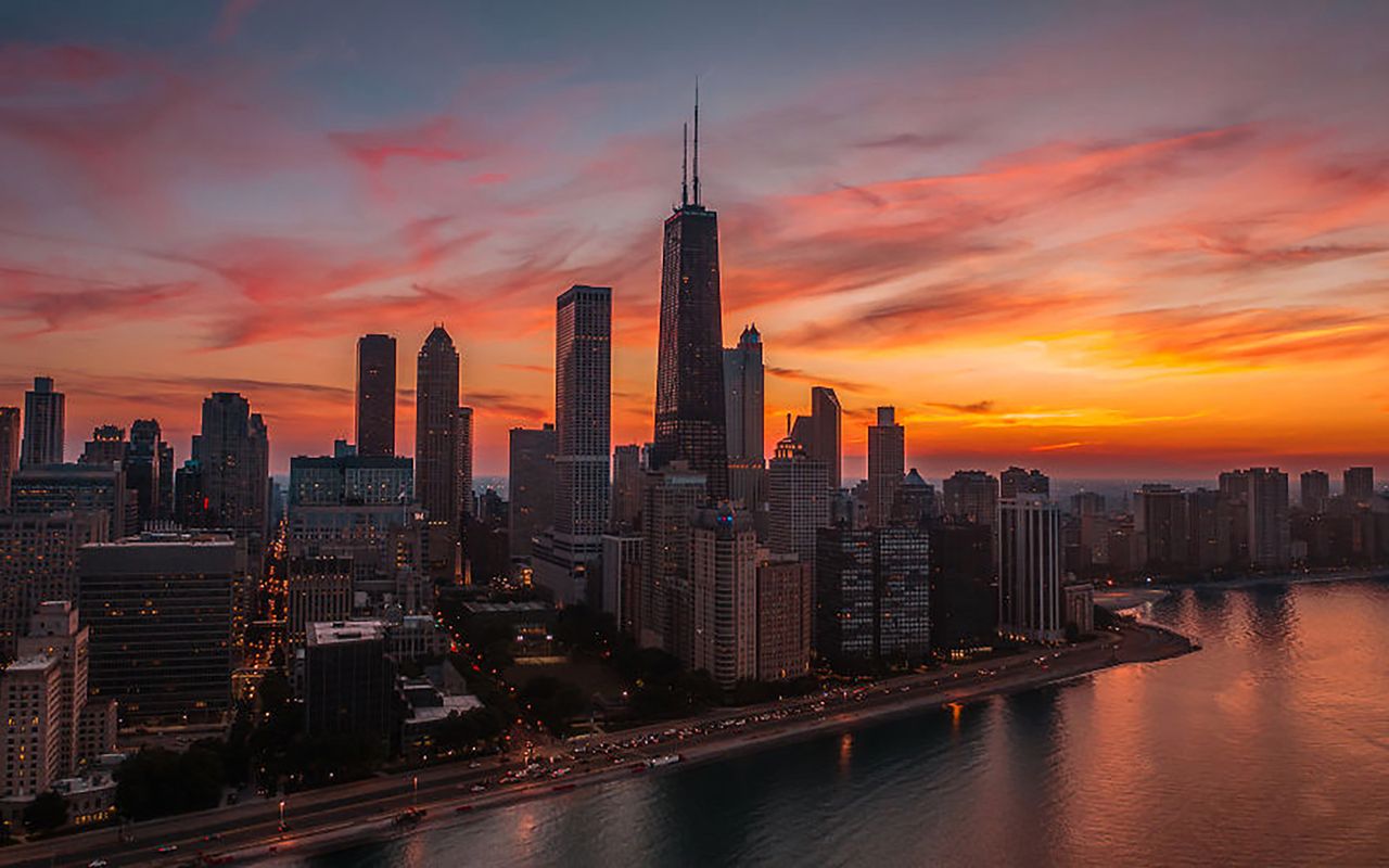 Amerykański sen, czyli przepiękne wschody i zachody słońca nad Chicago