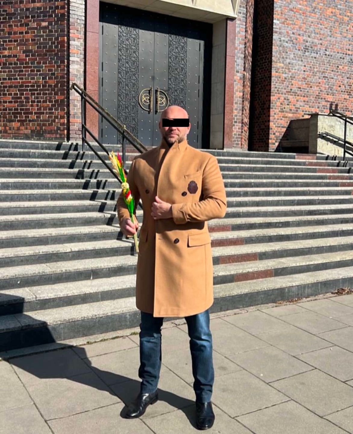 Emil S. i Roxie Gąska świętują pierwszą wspólną niedzielę palmow