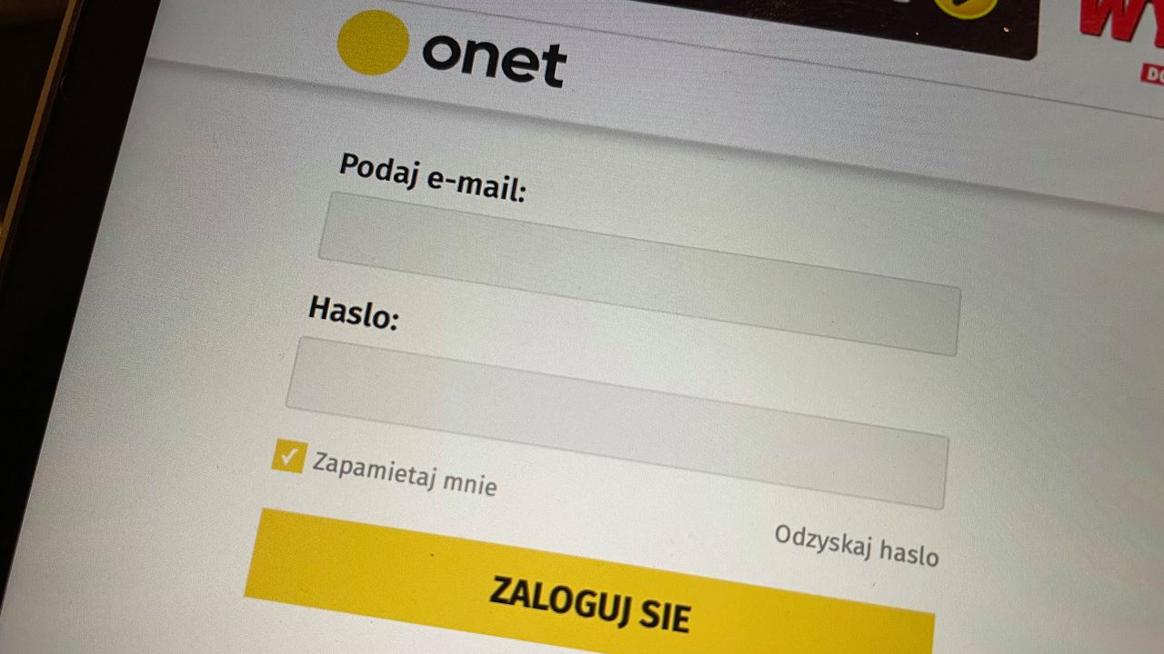 Atak na użytkowników Poczty Onet