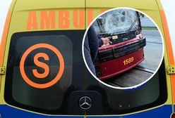 Zderzenie tramwajów w Łodzi. Dziewięć osób rannych