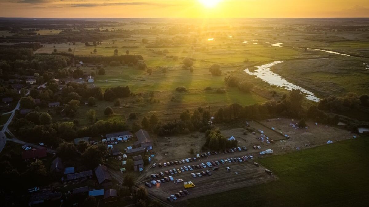 Widok na festiwal z lotu ptaka