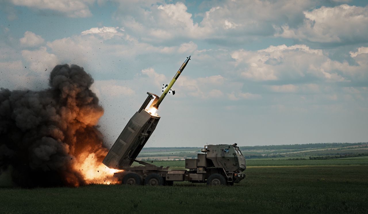 HIMARS launcher in action in Ukraine