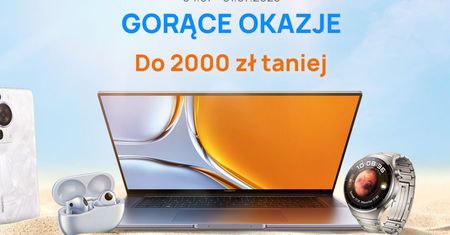 HUAWEI przecenia swój sprzęt. W ofercie laptopy, tablety, smartfony i wszystko inne