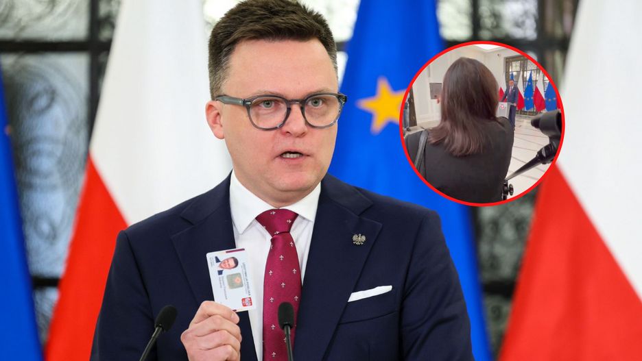 Rusecka wtargnęła na konferencję Hołowni
