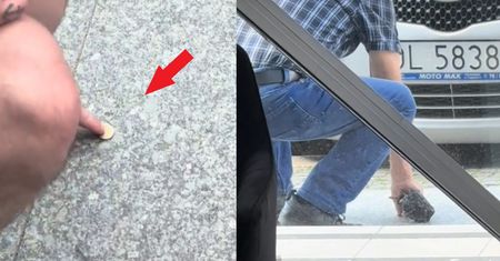 Przykleił 5 zł do chodnika. Tak reagowali przechodnie. Nie wiedzieli, że są nagrywani