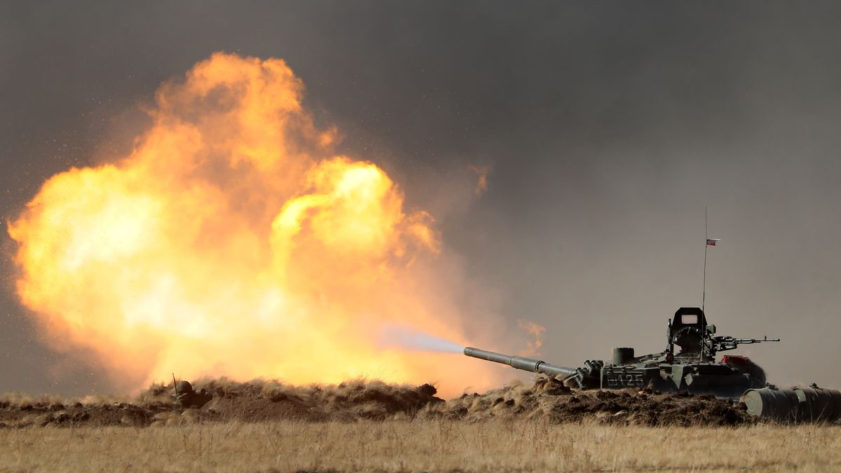 Rosyjscy czołgiści ćwiczą na Krymie