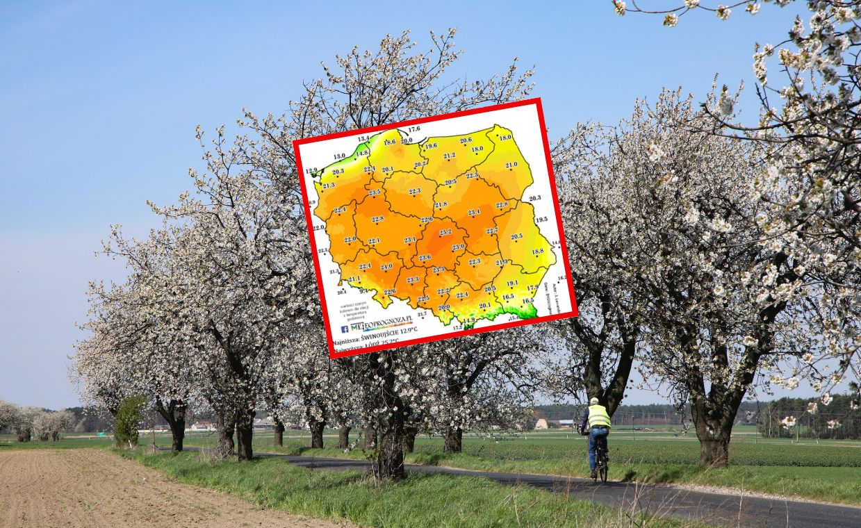 Kolejny dzień z rekordem temperatury w Polsce