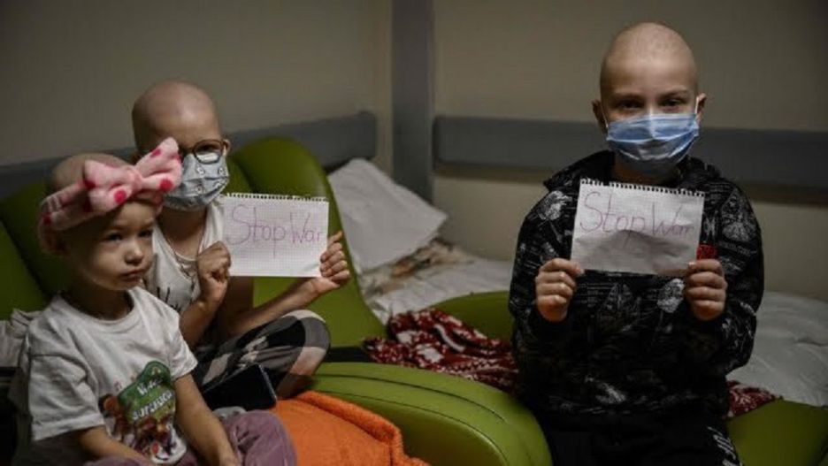 Kijów. Dzieci ze szpitala onkologicznego