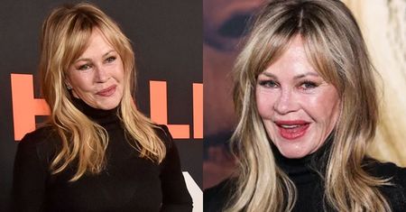 Dawno niewidziana Melanie Griffith w czerni próbuje się uśmiechać na premierze horroru (ZDJĘCIA)
