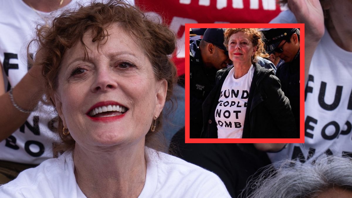 Susan Sarandon aresztowana pod siedzibą ONZ.