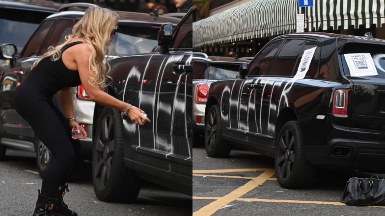 Brytyjska celebrytka zdewastowała auto byłego chłopaka
