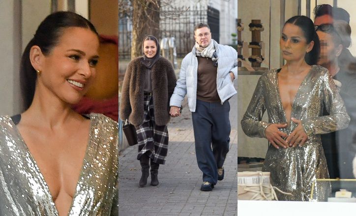 Paulina Sykut na przymiarkach mężem