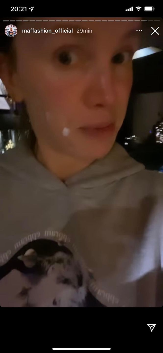 Screen z InstaStories Maffashion