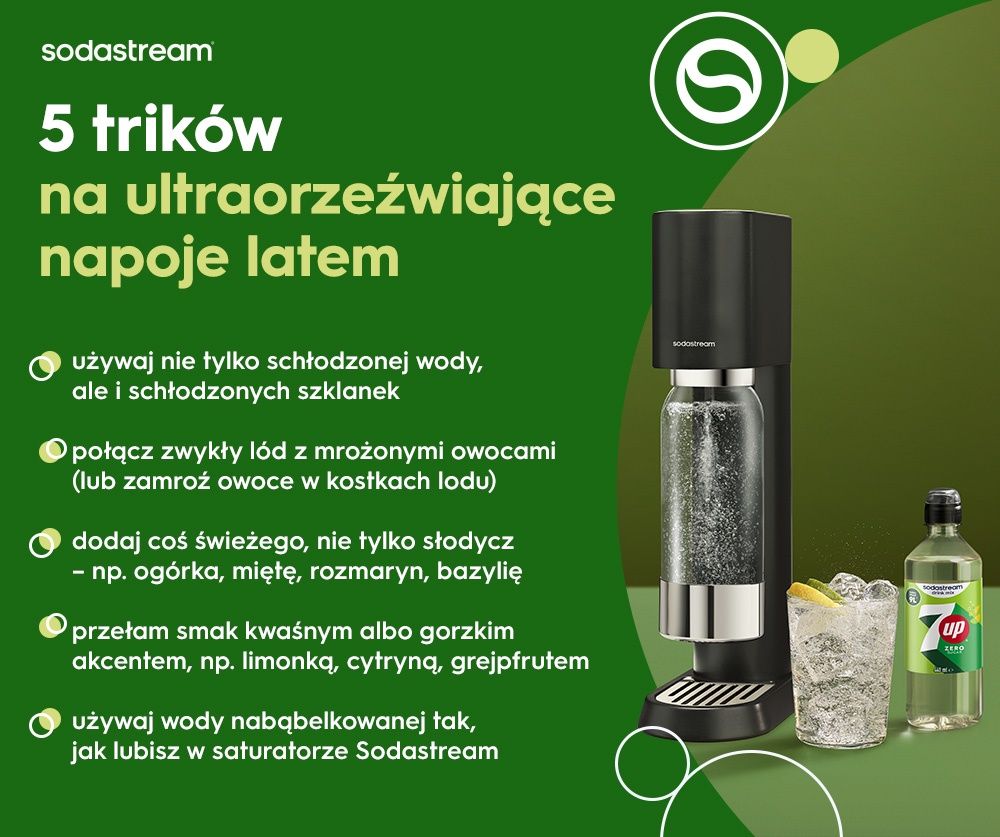 5 trików na ultraorzeźwiające napoje latem - infografika
