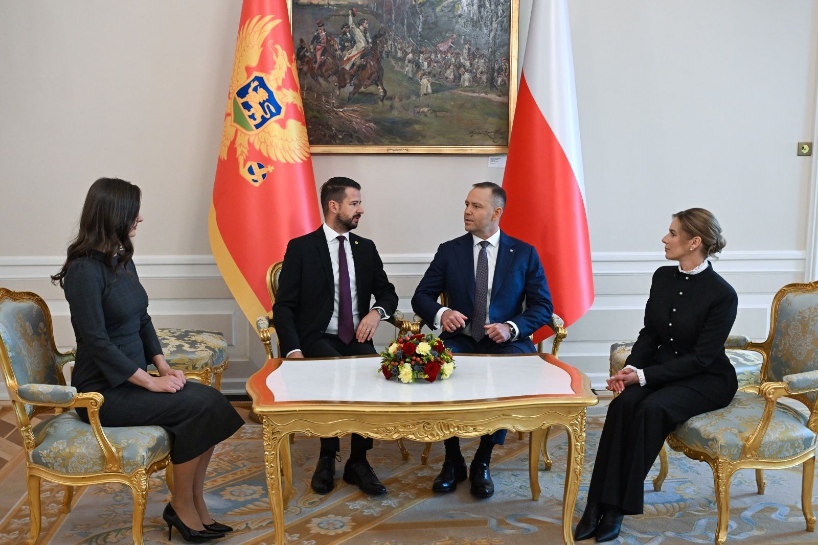 Karol Nawrocki, Marta Nawrocka, Jakov Milatović, Milena Milatović