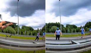 Kulisy ustawki pseudokibiców na A1. Policja pokazała nagranie