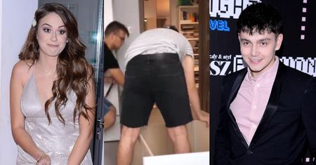 Jan Dąbrowski i Sylwia Przybysz SKRĘCALI DZIECIĘCE MEBELKI na chwilę przed pokazem mody? "No i jest BIBA" (FOTO)
