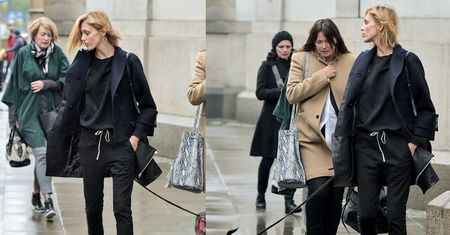 Anja Rubik na spacerze z psem i torebką za 6 TYSIĘCY (ZDJĘCIA)