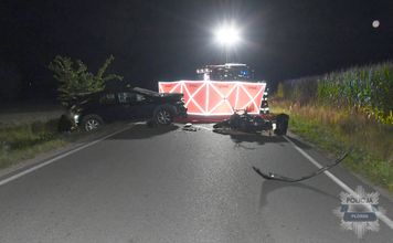 Tragiczny wypadek w gminie Dzierzążnia. Nie żyje 49-letni motocyklista!