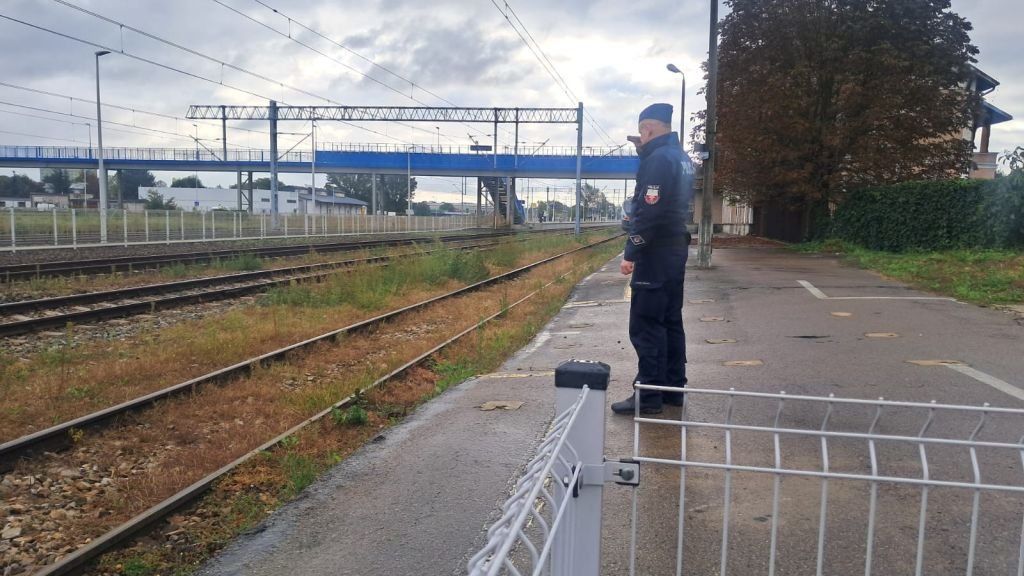 Policjant podczas działań