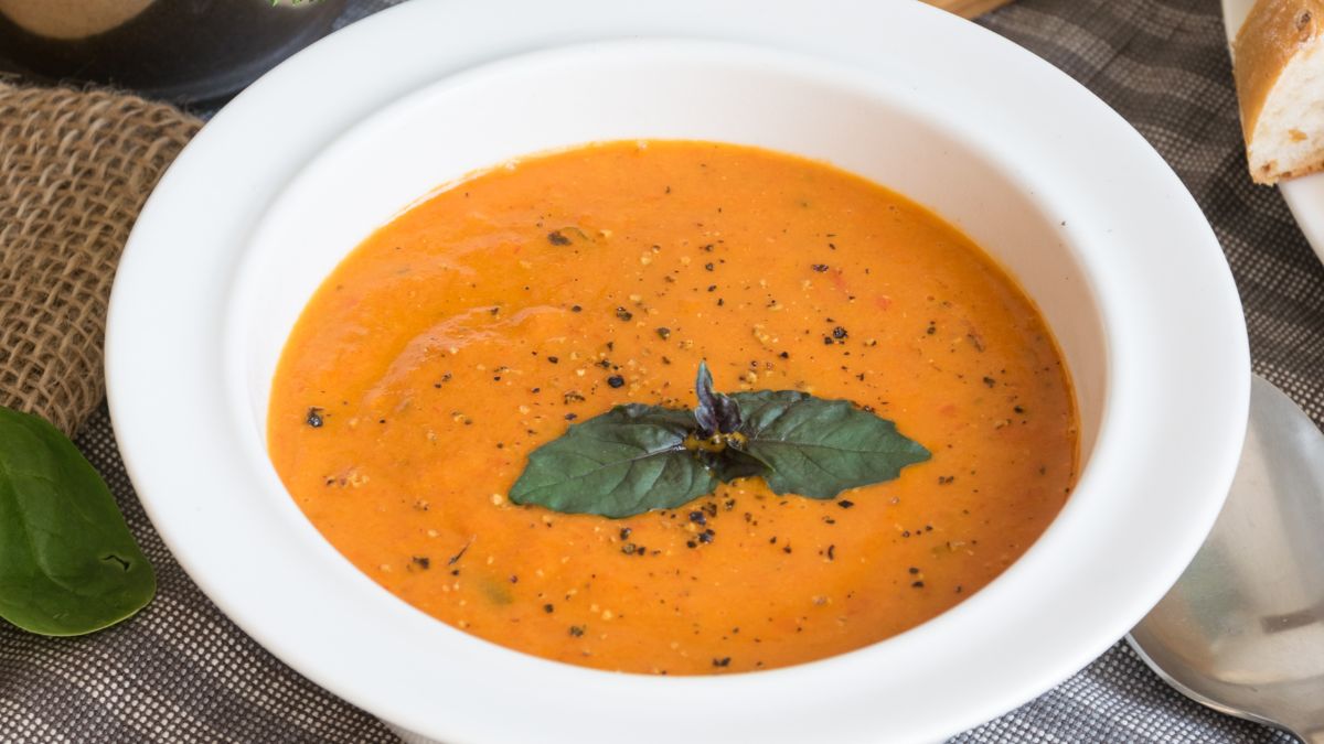 Zupa pomidorowa z pieczonych pomidorów