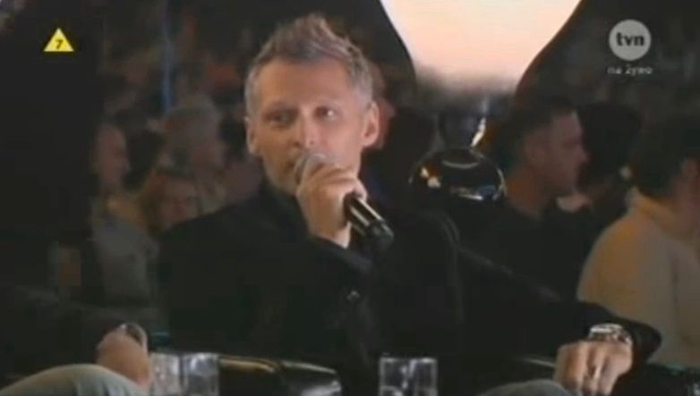 Robert Kozera podczas Sopot Festival w 2008 roku