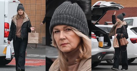 Obładowana torbami Grażyna Torbicka pędzi do samochodu za ćwierć miliona złotych