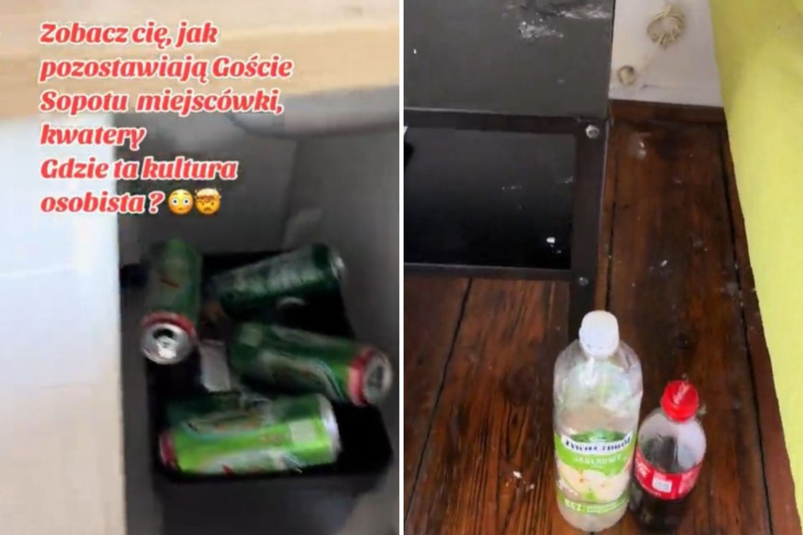 Tak turyści zostawili kwaterę w Sopocie. Wideo niesie się po sieci