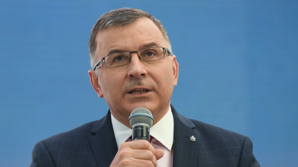 Zbigniew Jagiello, President of the Management Board of Bank PKO Bank Polski, seen during Congress 590, in the G2A Arena Exhibition and Congress Centre in Jasionka, near Rzeszow. On Monday, 7 October 2019, in Jasionka, Rzeszow, Poland. (Photo by Artur Widak/NurPhoto via Getty Images)