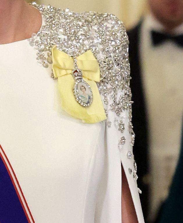 Kate podczas bankietu w pałacu Buckingham