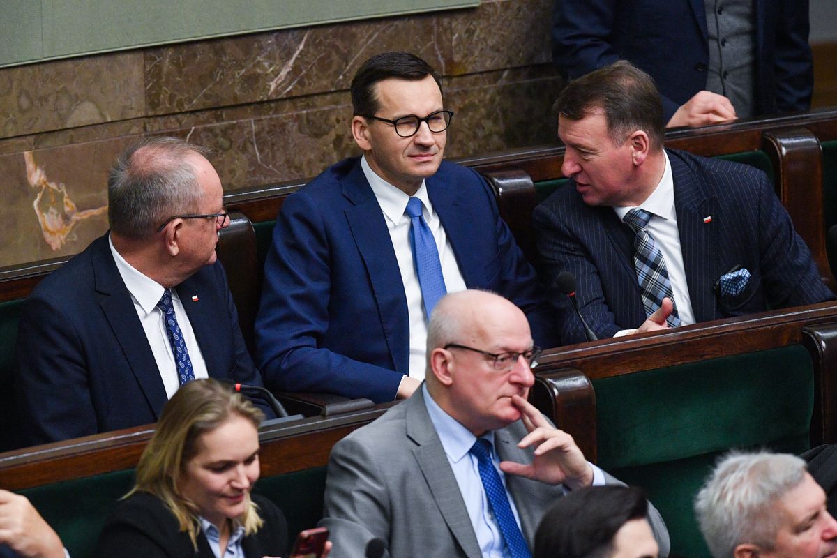 Mateusz Morawiecki podczas obrad Sejmu