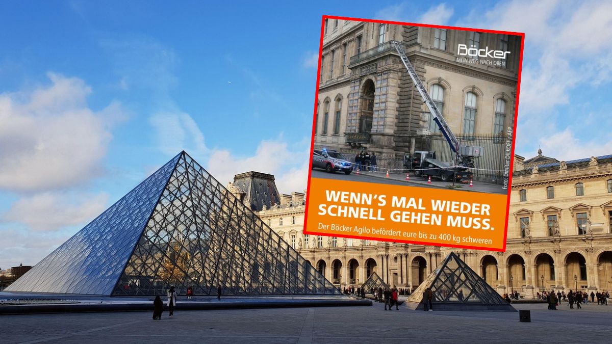 Niemiecka firma promuje się na kradzieży w Luwrze
