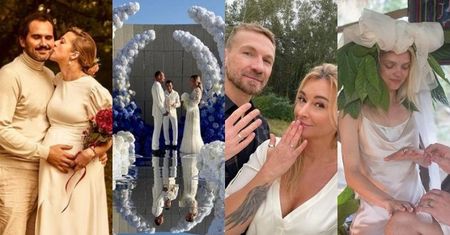Najgłośniejsze śluby gwiazd w 2020 roku: greckie wesele Przetakiewicz i Rooyensa, skromny ślub Lary Gessler, szamańska ceremonia Margaret (ZDJĘCIA)