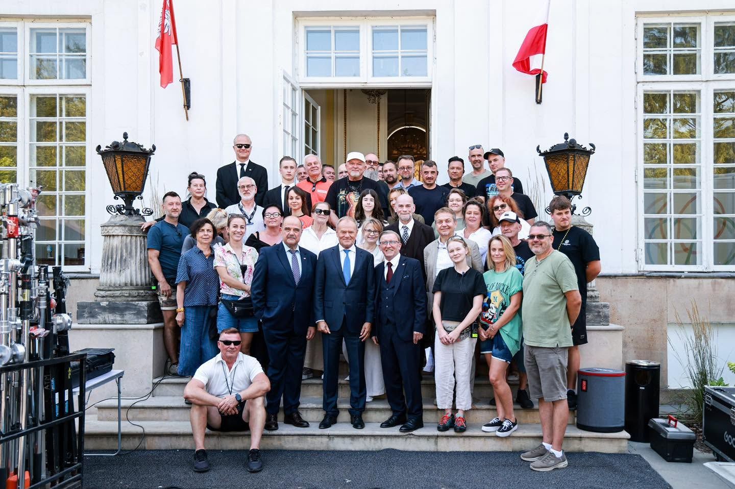 Donald Tusk z ekipą "Rancza"