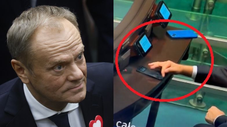 Donald Tusk zaliczył wpadkę w Sejmie. Kamery wszystko nagrały 