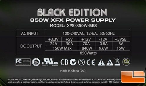 XFX 850W PSU 2